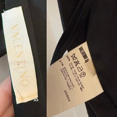 VALENTINO 2007 Vintage Runway Black Silk Evening Gown Maxi Dress Embellished