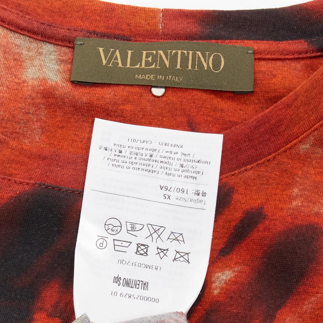 VALENTINO 2017 rainbow tie dye butterfly embroidery tshirt XS For Sale 5