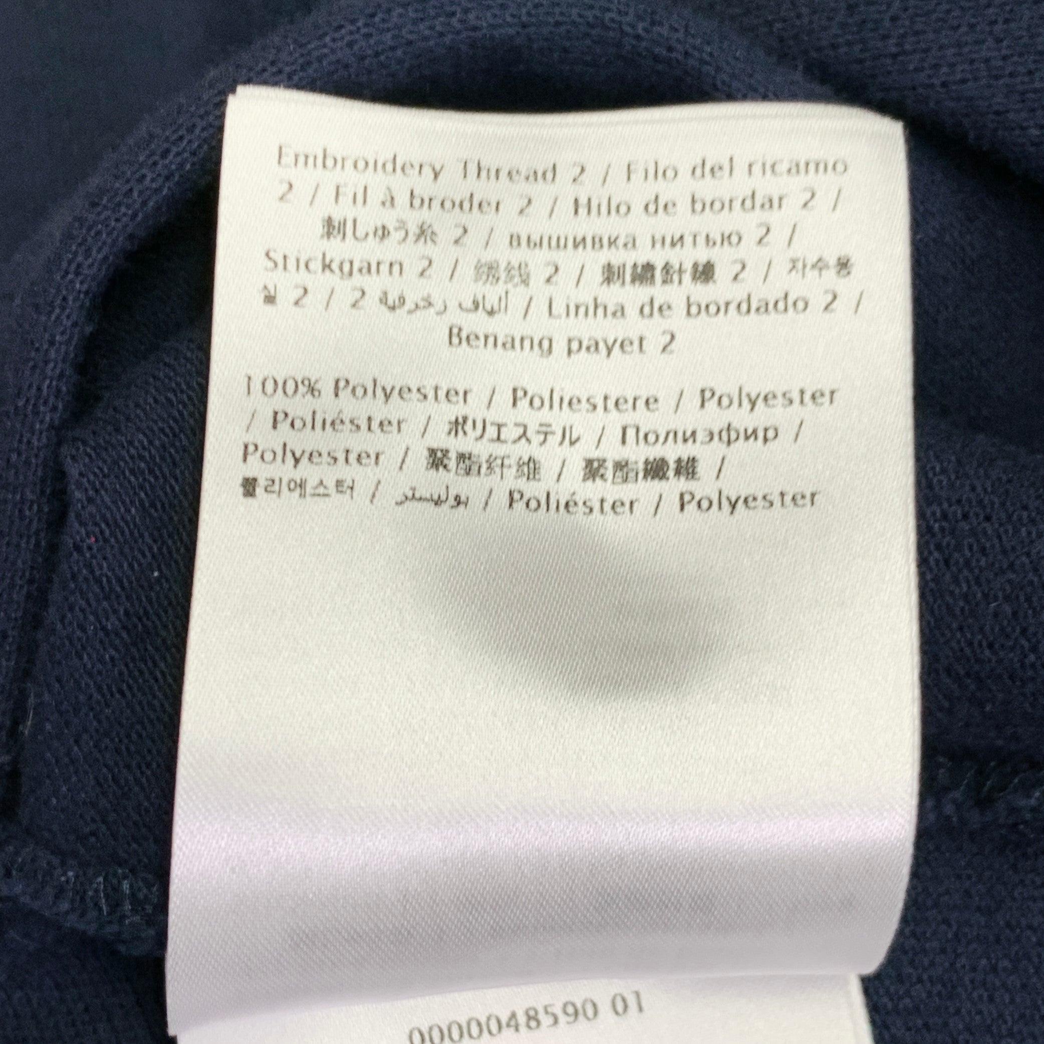 VALENTINO 2019 Taille M Bleu marine Brodé perles From Outer Space Polo coton boutonné en vente 6