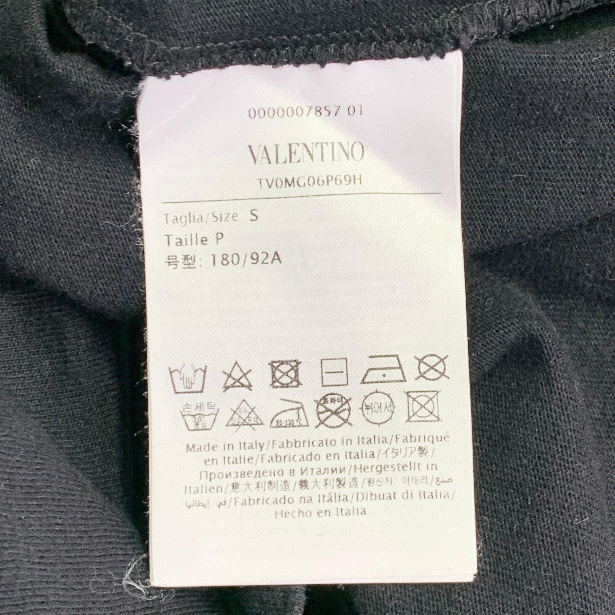 VALENTINO 2019 Size S Black Green Red Dragon Graphic Cotton Crew Neck T-shirt en vente 1
