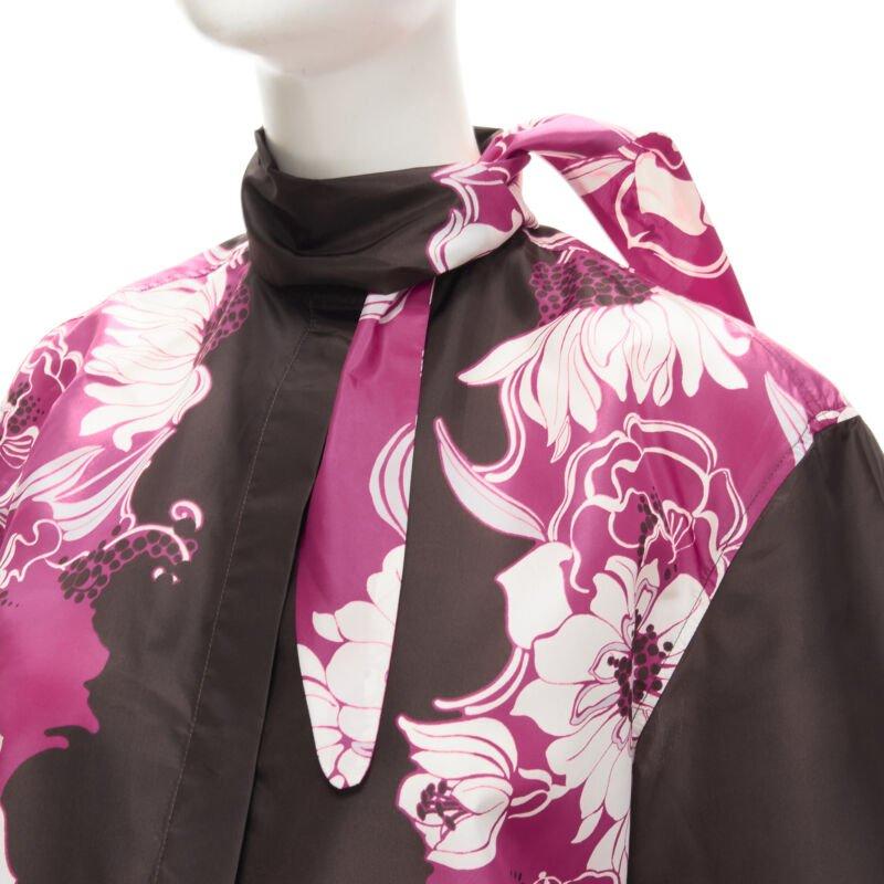 VALENTINO 2022 100% silk taffeta brown floral print shirt IT38 XS
Reference: AAWC/A00100
Brand: Valentino
Designer: Pier Paolo Piccioli
Collection: Spring 2022
Material: 100% Silk
Color: Brown, Pink
Pattern: Floral
Closure: Button
Lining: 