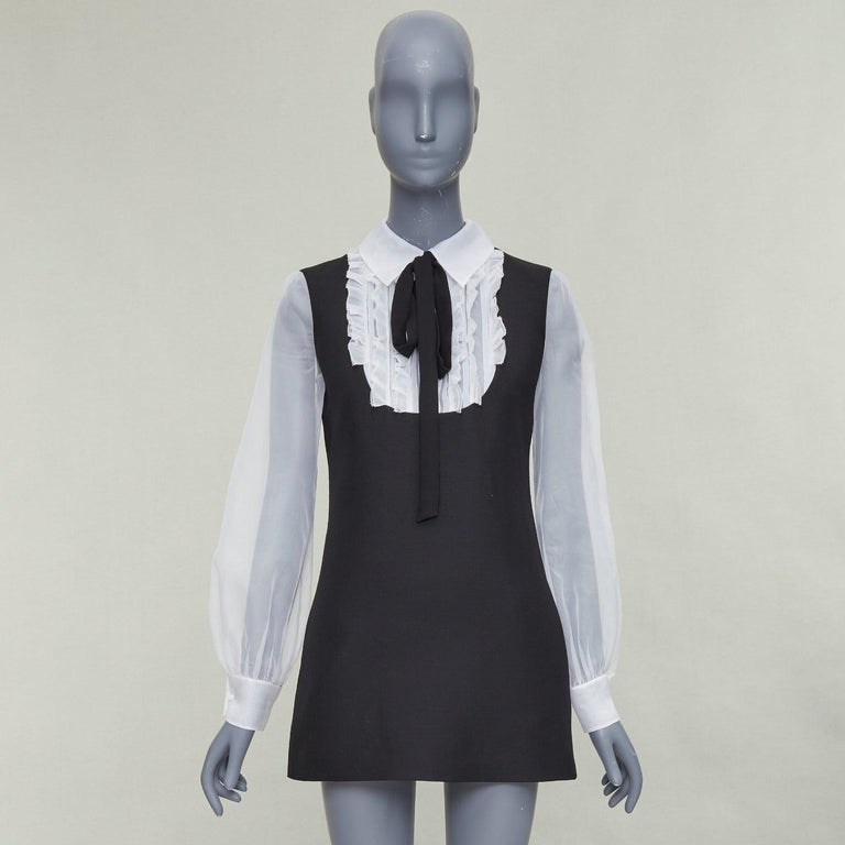 valentino wool & silk crpe couture mini dress Embellished wool and silk-blend crepe mini dress - ecru