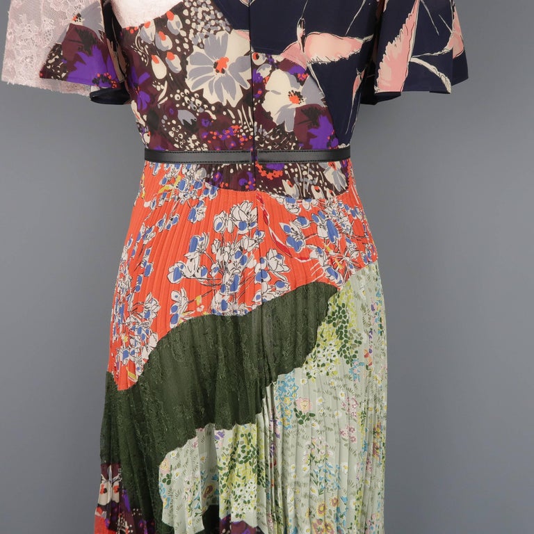 Patchwork Couture Cocktail Dress main image 1