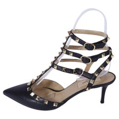 Valentino 65mm Leather Rockstud Pumps Size EU 38.5