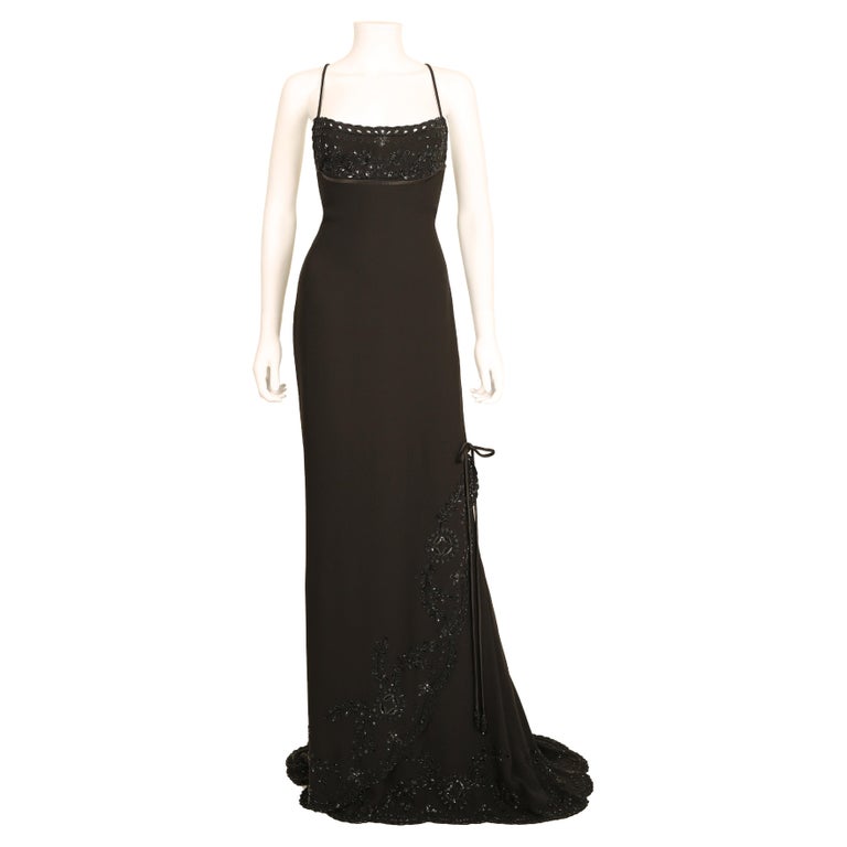 chinese dress ladies Vintage 70s Black Lace Maxi Dress main image 1