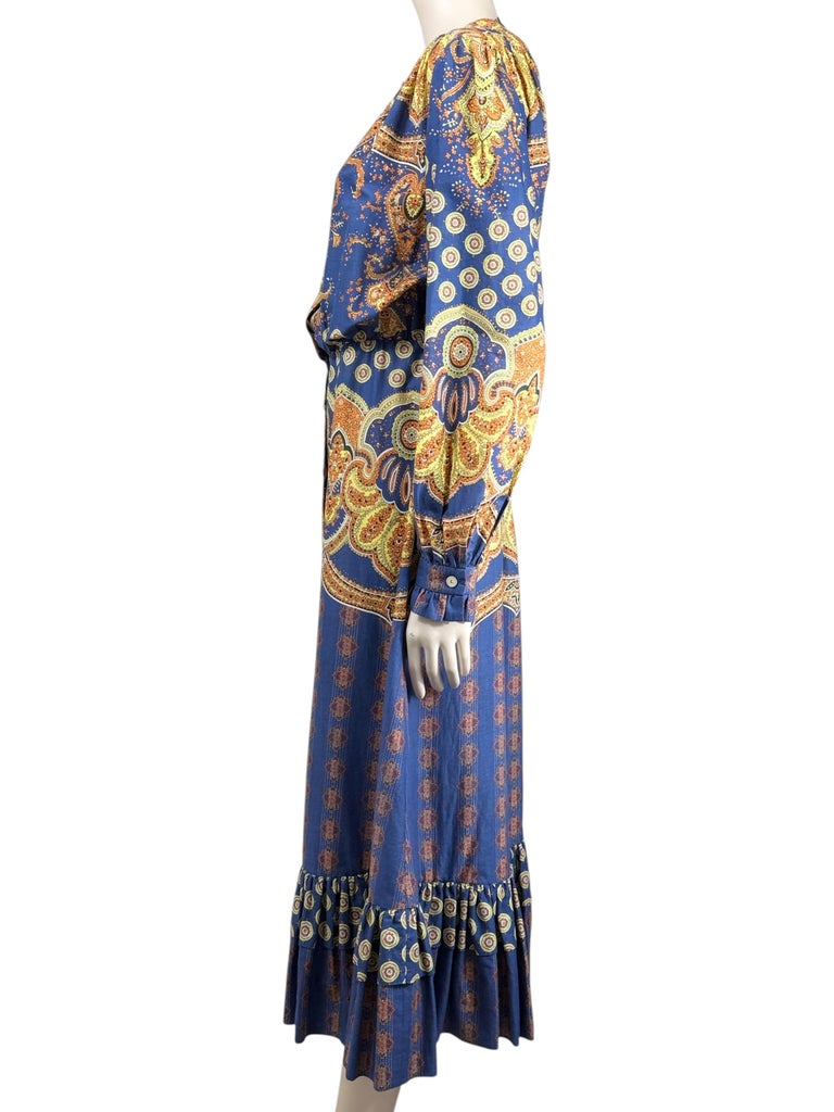 valentino bohemian dress Alessandro Michele Resort 2025 Look 163 Paisley cotton printed For Sale at 1stDibs length silhouette that moves