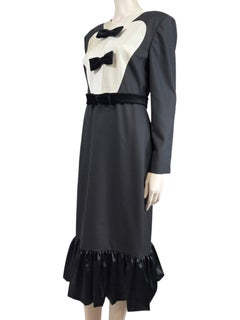 Valentino Alessandro Michele Spring 2025 Look 1 Black ruffle dress