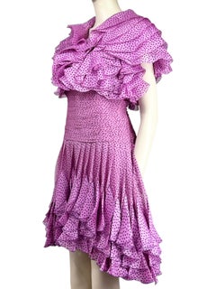 Valentino Alessandro Michele Frühjahr 2025 Organza Polka Dots Set rosa schwarz