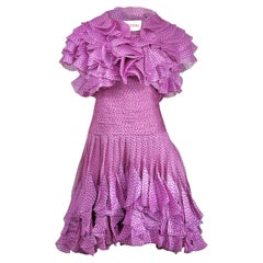 Valentino Alessandro Michele Frühjahr 2025 Organza Polka Dots Set rosa schwarz