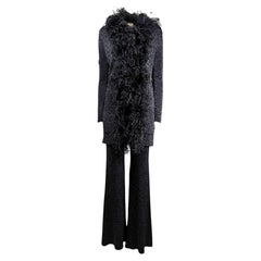Valentino Alessandro Michele Spring 2026 black feathers suit