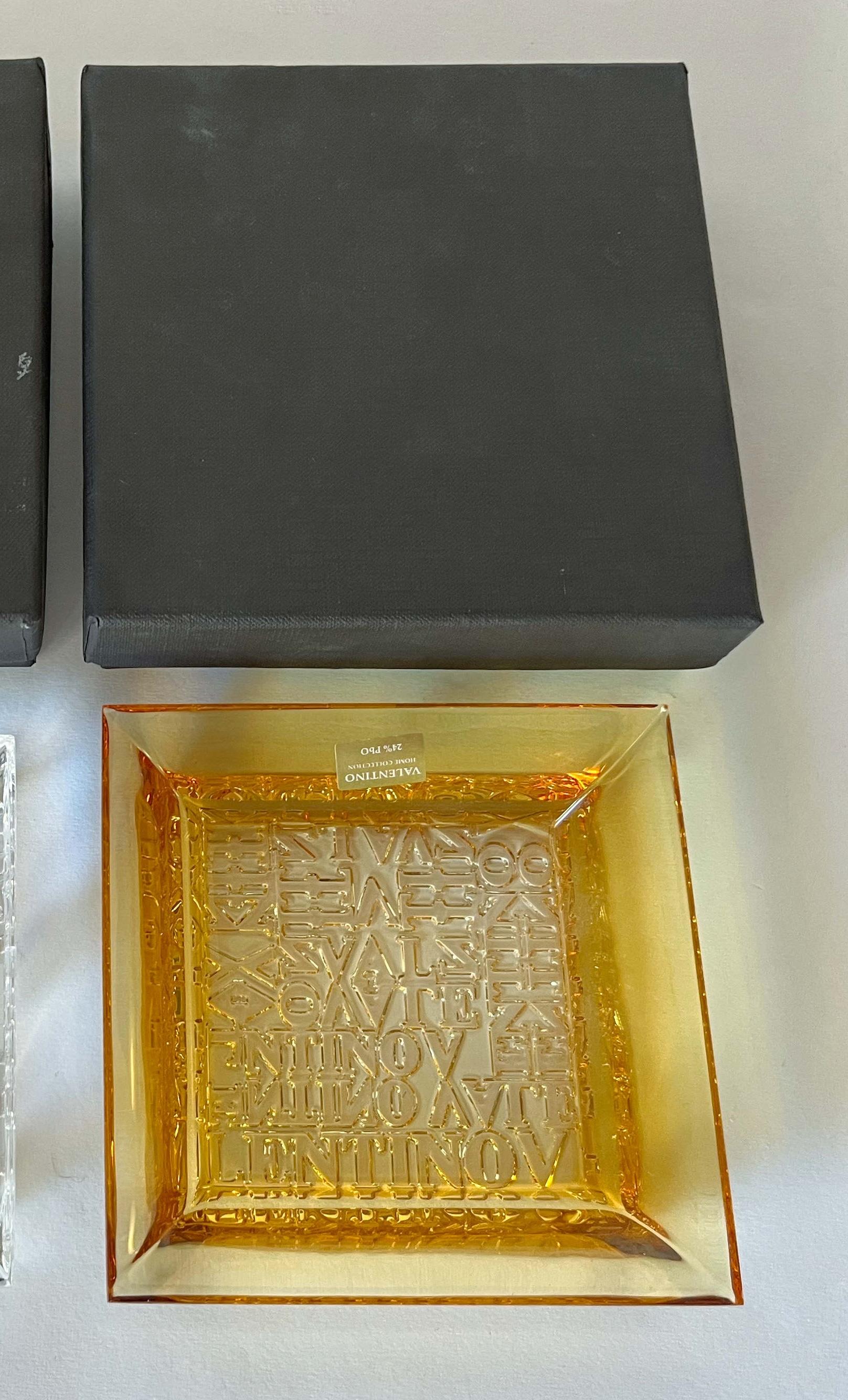 Valentino Amber Vide Poche Wechselgeldteller oder Aschenbecher (Italienisch) im Angebot