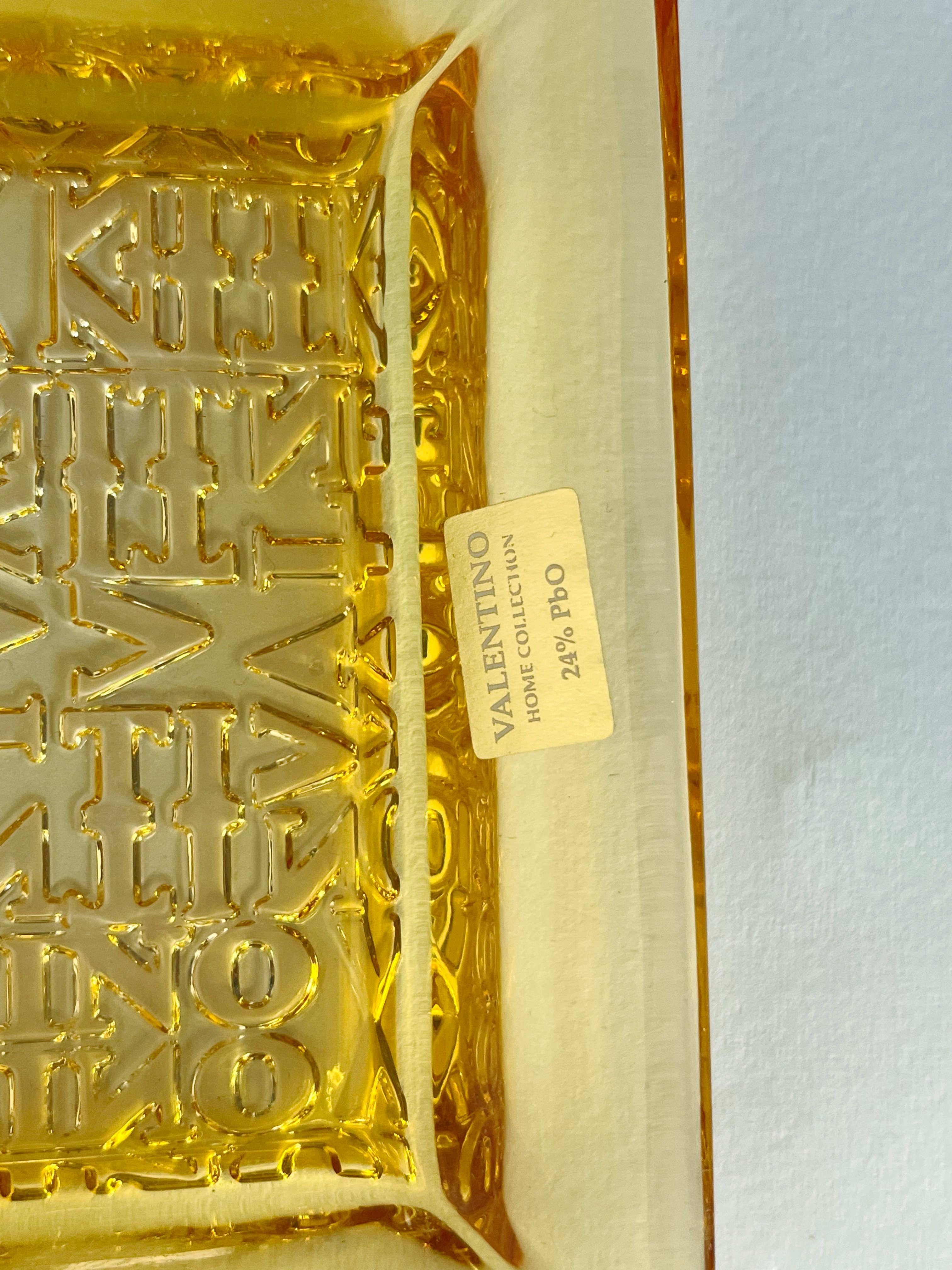 Valentino Amber Vide Poche Wechselgeldteller oder Aschenbecher im Angebot 3