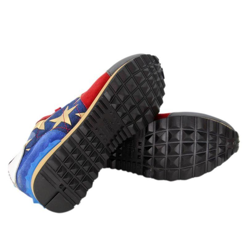 Zapatillas Valentino American Flag 38 Camo Rockrunner VL-0520N-0187 en Bueno estado para la venta en Downey, CA