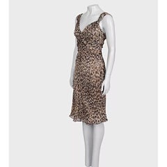Valentino Animal Print Silk Dress - UK10 / M