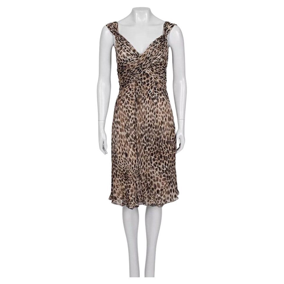 Valentino Animal Print Silk Dress - UK10 / M