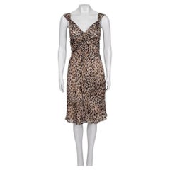 Valentino - Vestito in seta con stampa animalier - UK10 / M.