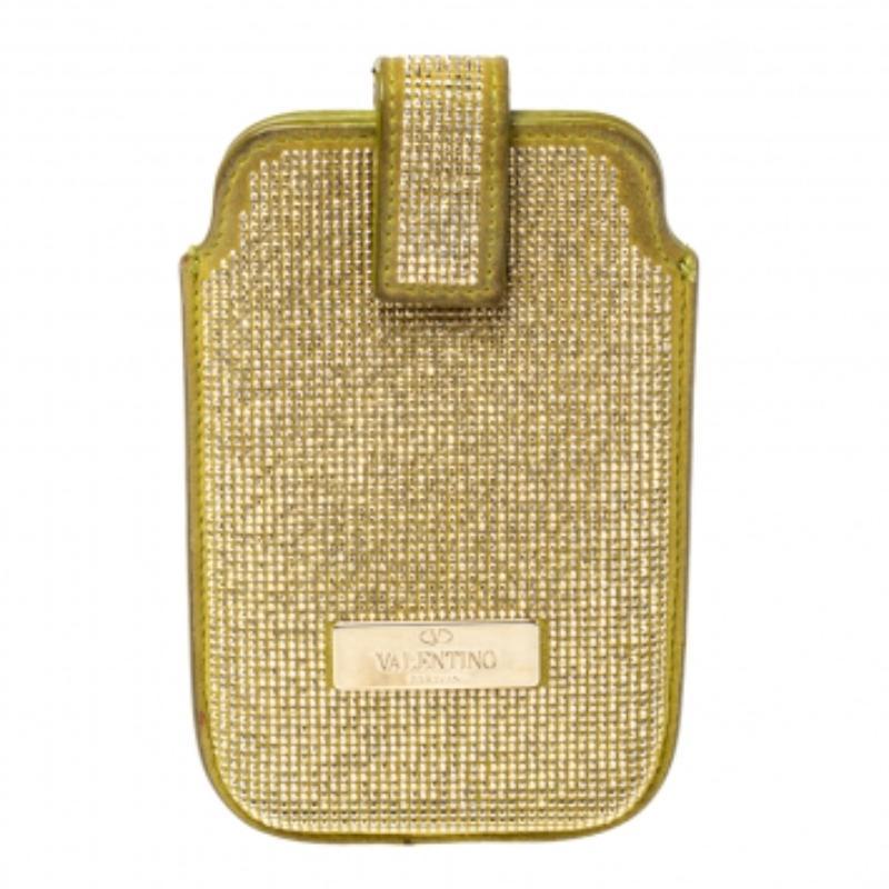 Valentino Apple Green Suede Embellished iPhone 5/5S/SE Case For Sale