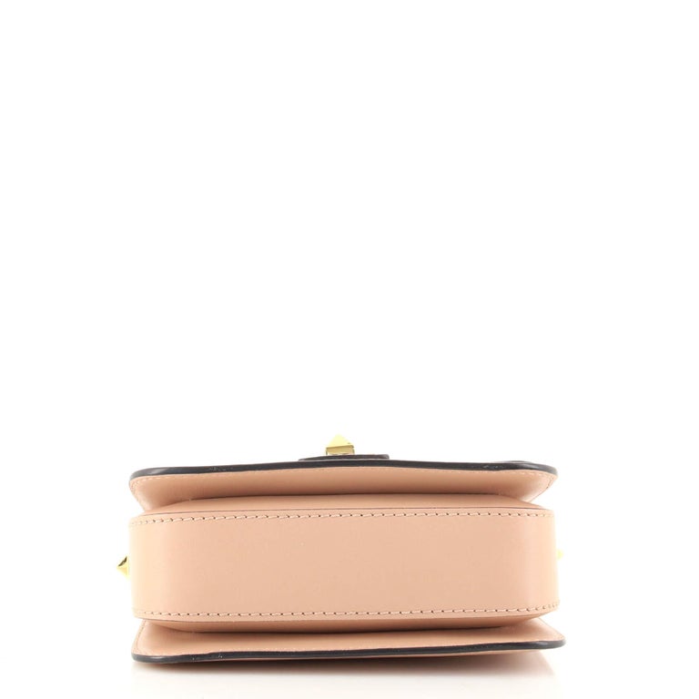 Valentino BRockstud Shoulder Bag Leather Small For Sale at 1stDibs