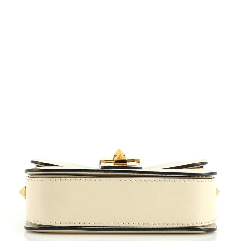 Valentino BRockstud Shoulder Bag Leather Small For Sale at 1stDibs
