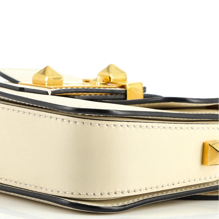 Valentino BRockstud Shoulder Bag Leather Small For Sale at 1stDibs