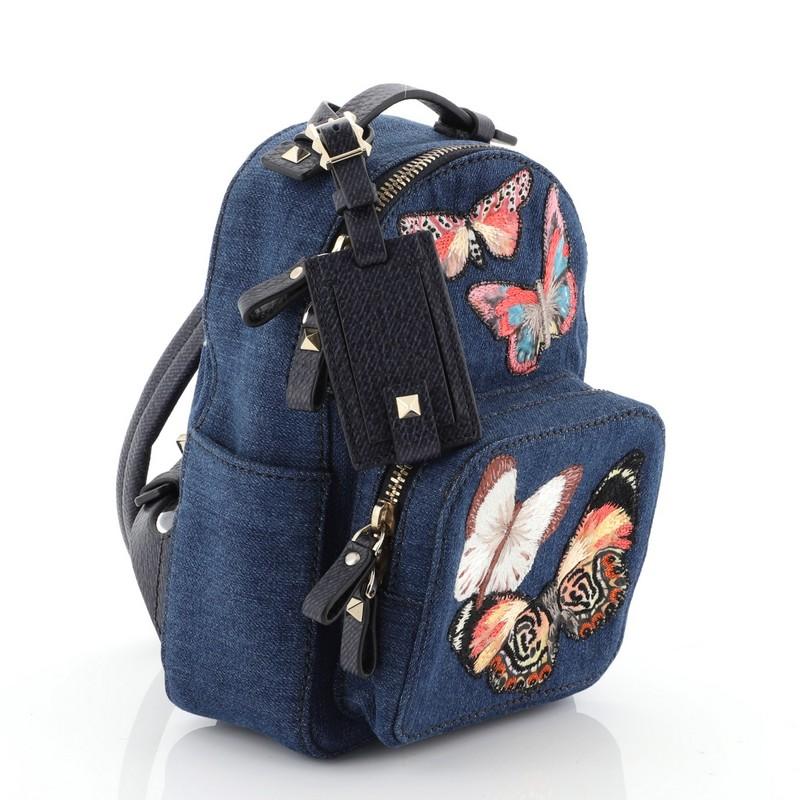 valentino denim backpack