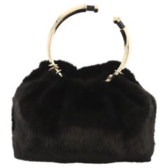 Valentino Bebop Evening Bag Fur Small