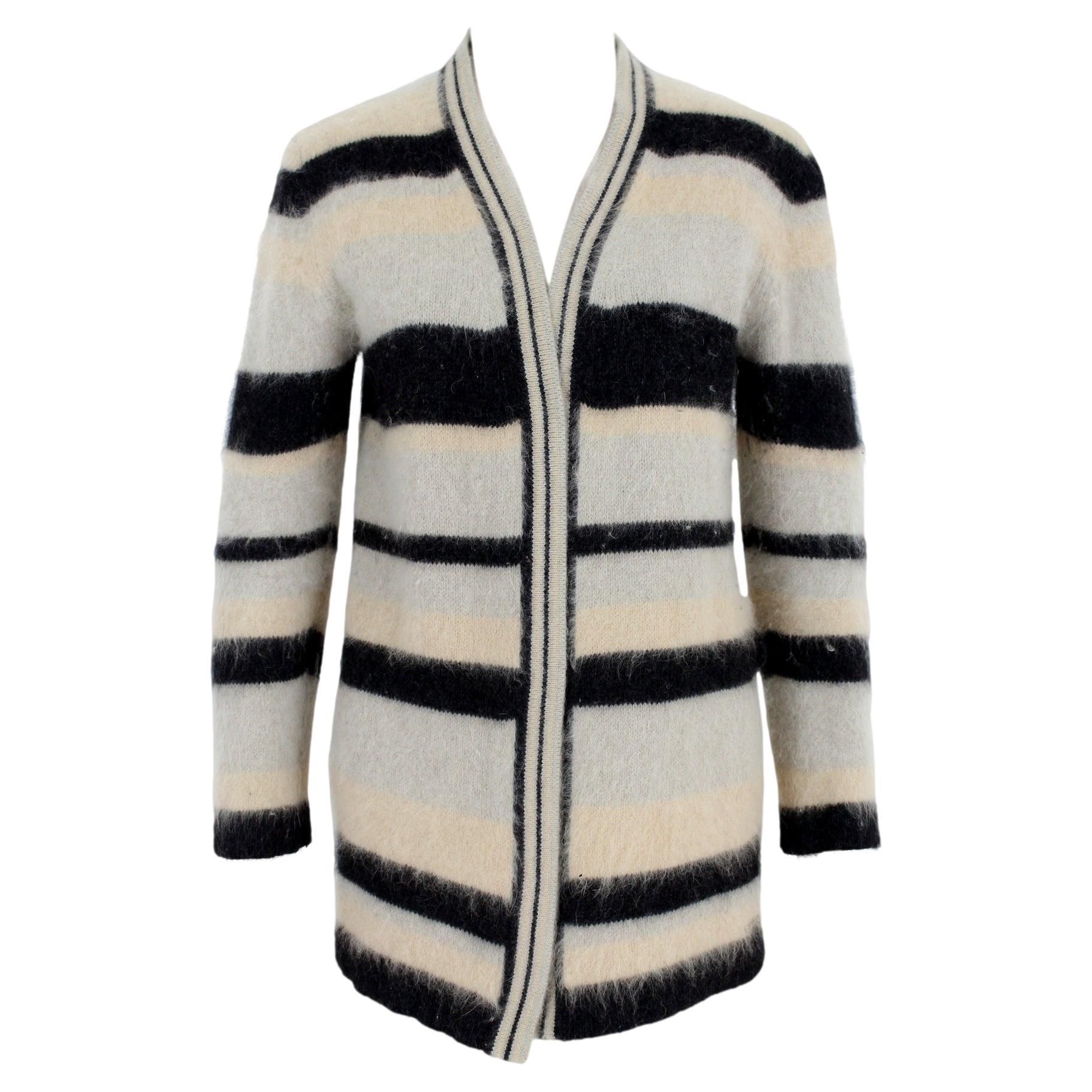 Grundlæggende teori Udråbstegn Blive skør Valentino Beige Black Angora Wool Vintage Sweater 90s For Sale at 1stDibs