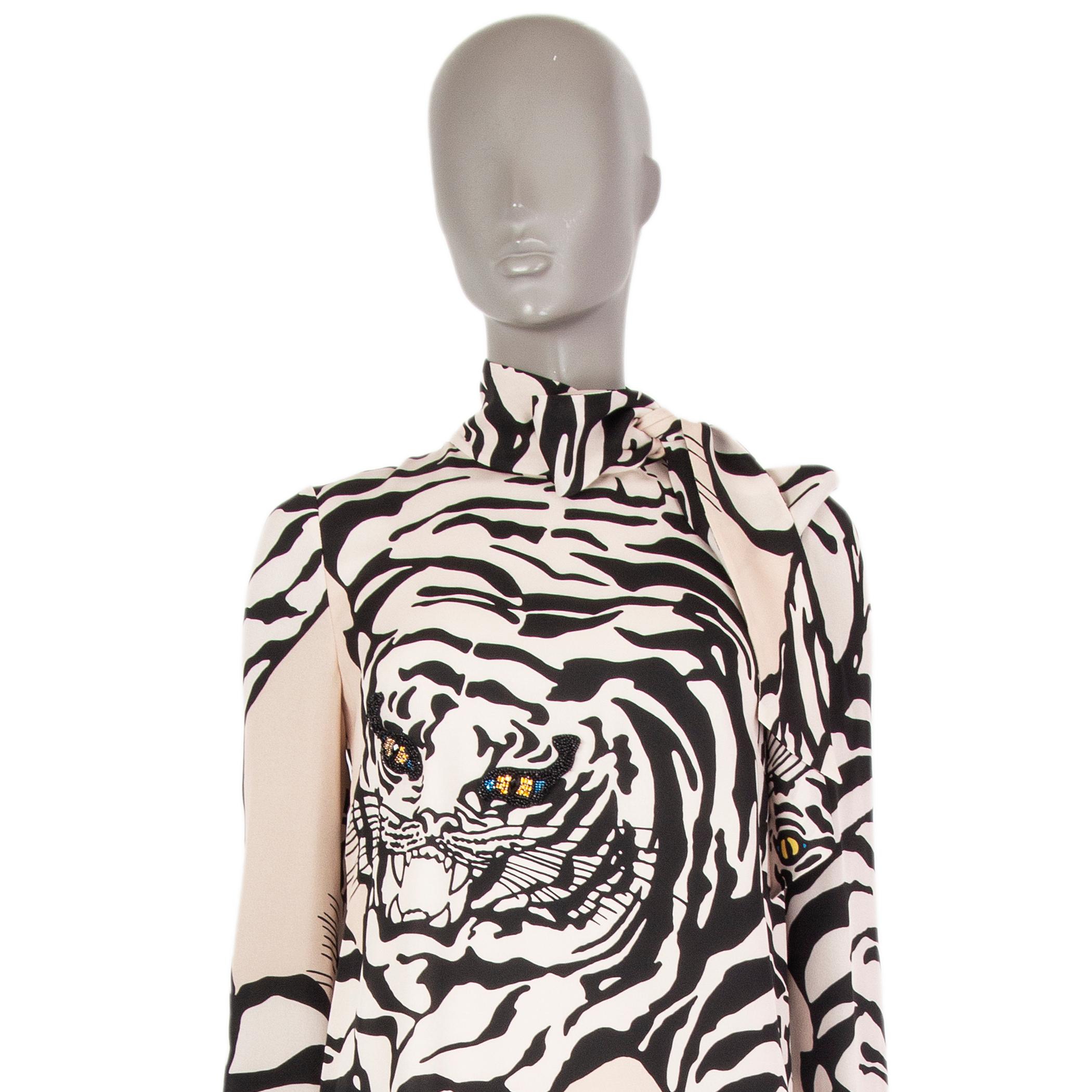black and white tiger dress