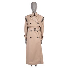 Used VALENTINO beige cotton 2018 CONVERTABLE TRENCH Coat to Jacket 40 S