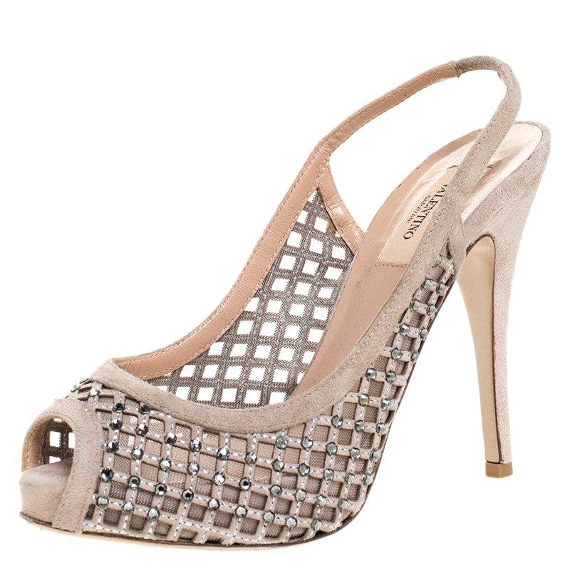 valentino sandals beige