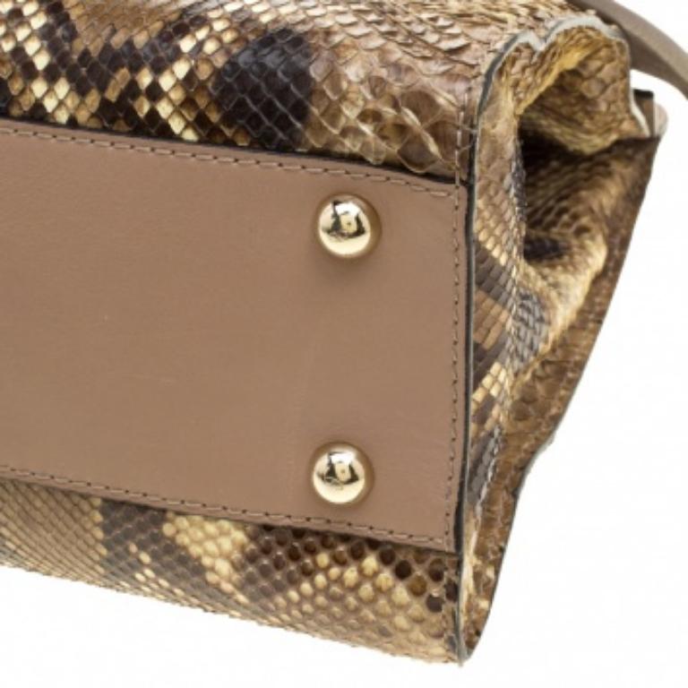 Bolso Valentino Lazo Afrodita Beige Piel Exótica y Cuero en venta 6