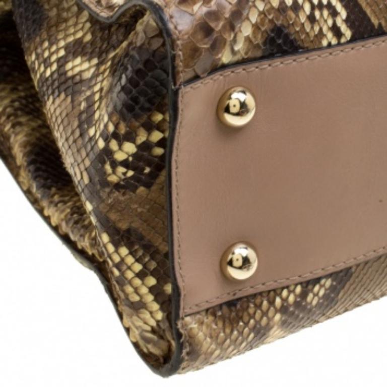 Bolso Valentino Lazo Afrodita Beige Piel Exótica y Cuero en venta 2