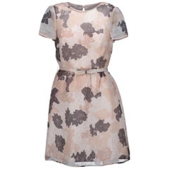 Valentino Beige Floral Dress - size 38