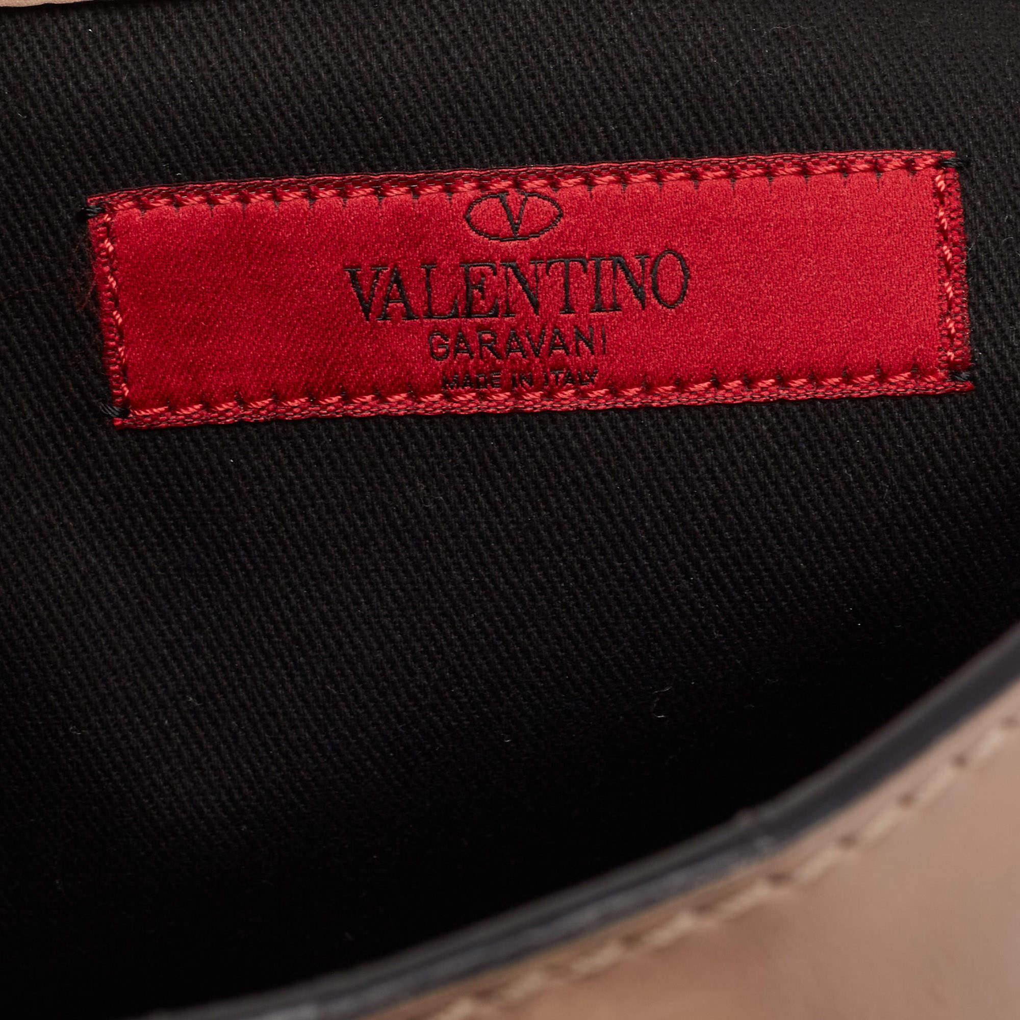 Valentino Beige/Grey Python and Leather Aphrodite Bow Bag 4