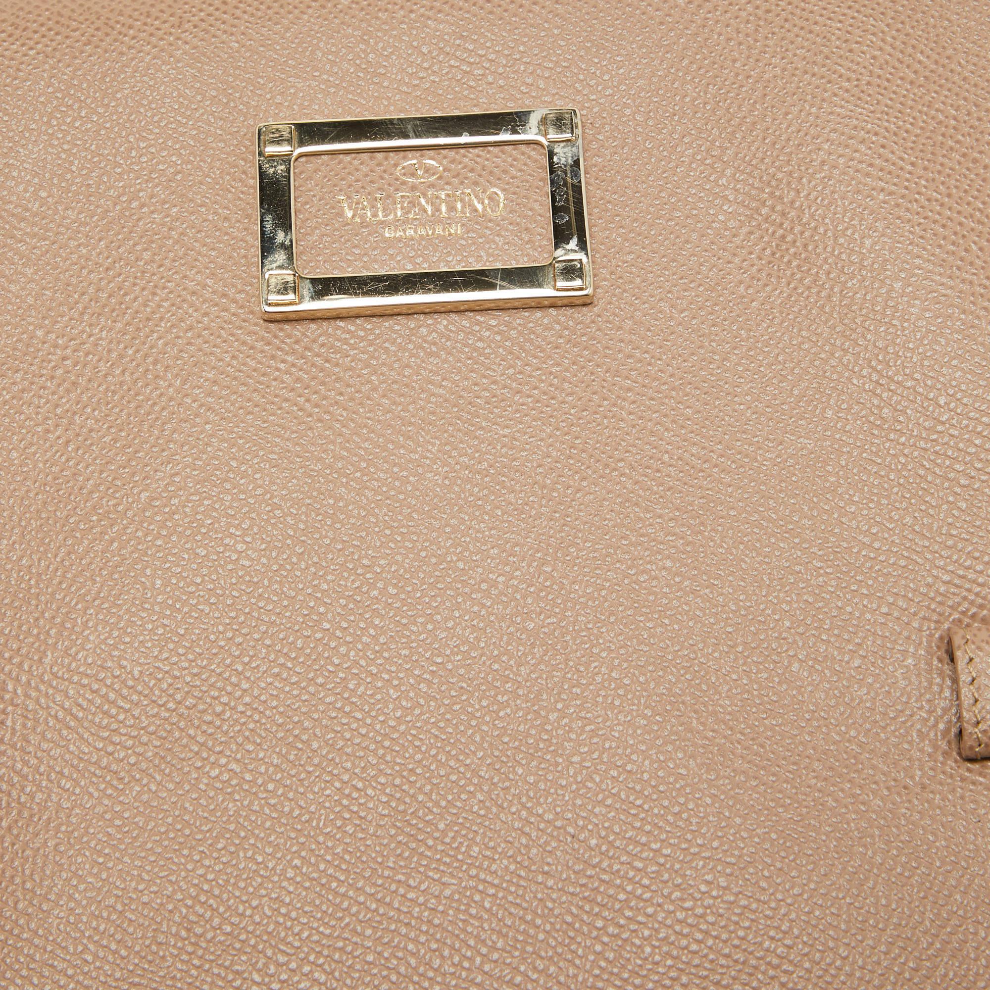 Valentino Beige Leather Flap iPad Cover For Sale 1