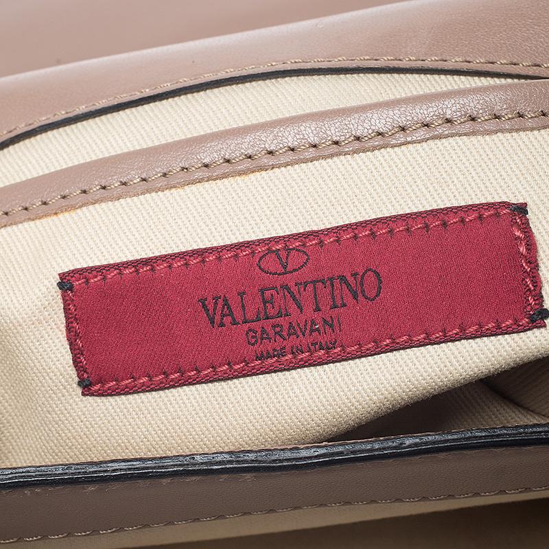 Valentino Beige Leather Medium Va Va Voom Chain Shoulder Bag 1