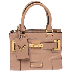 Valentino Beige Leather Mini My Rockstud Tote