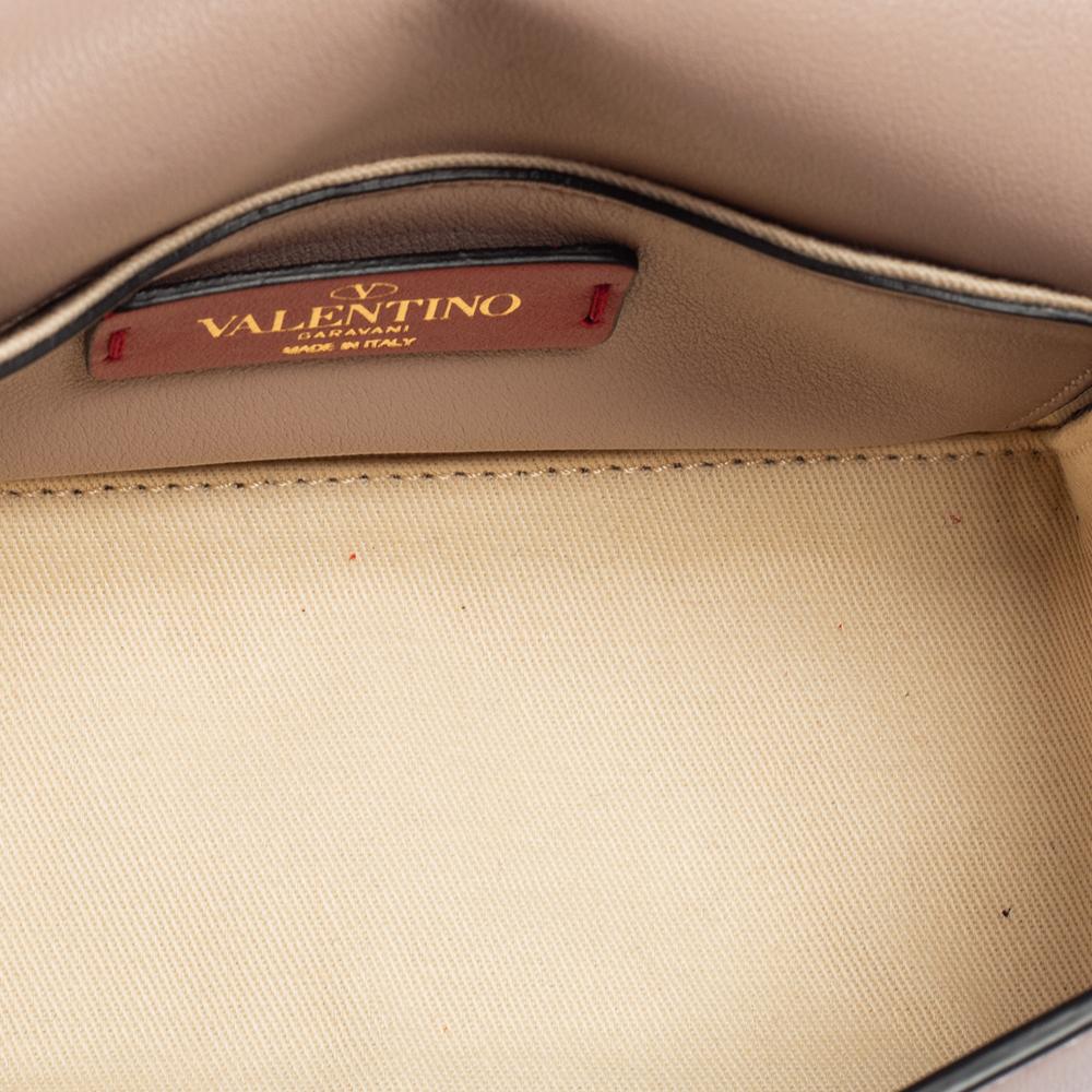Valentino Beige Leather Mini Rockstud Shoulder Bag 3