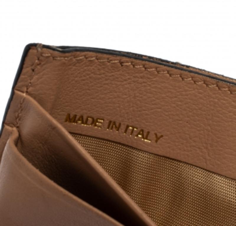 Valentino Beige Leather Rockstud Card Holder For Sale 1
