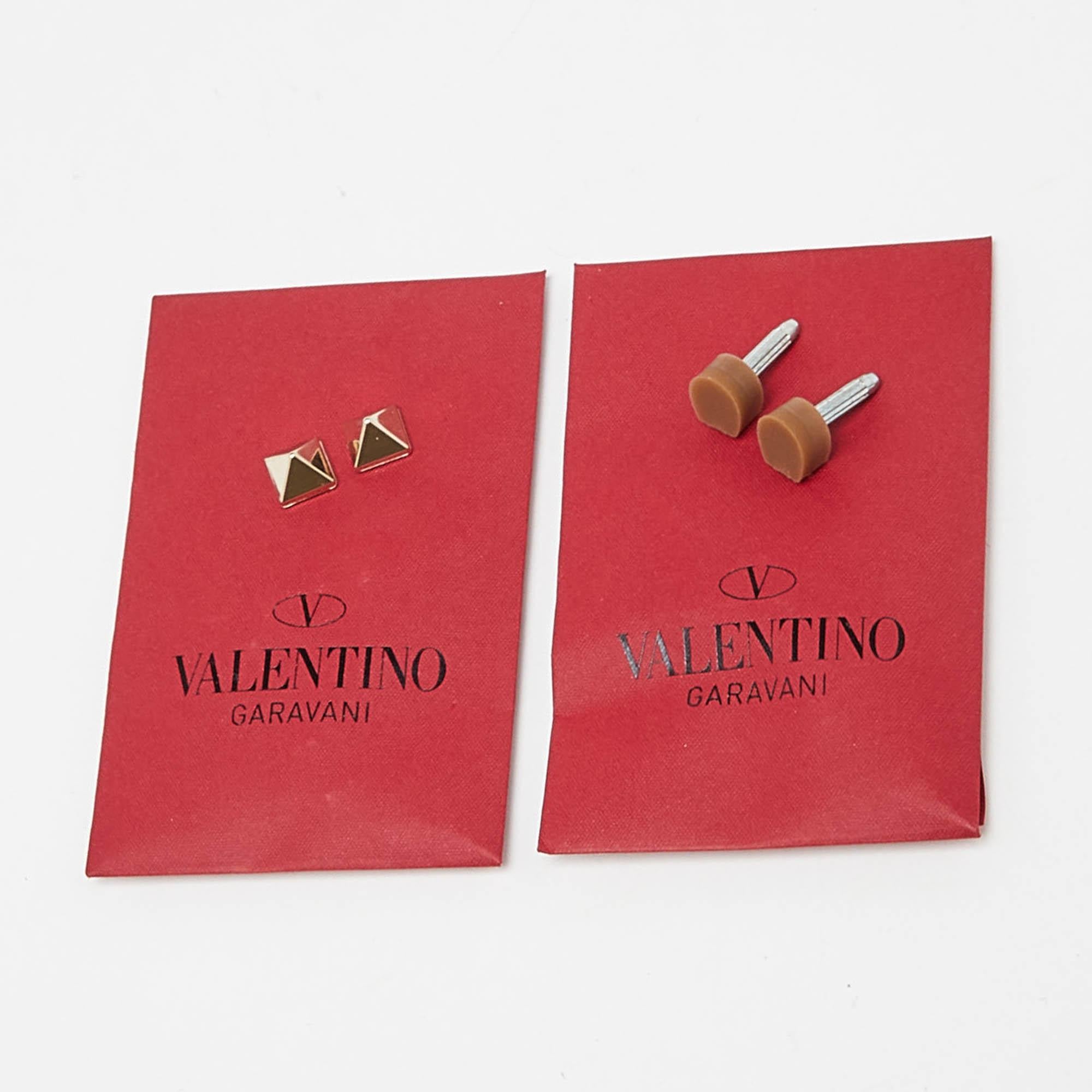 Valentino escarpins à bout pointu Rockstud en cuir beige, taille 37 en vente 5