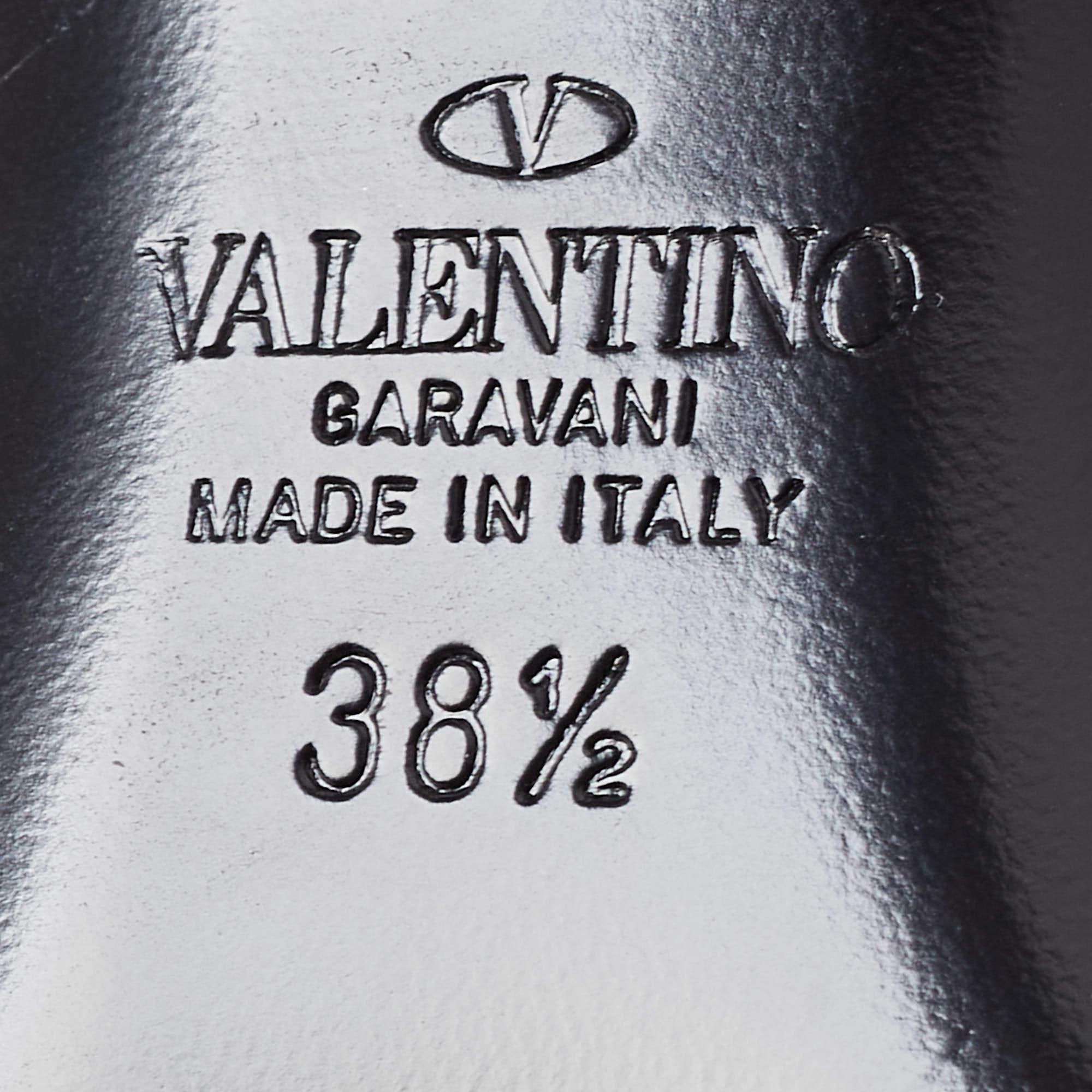 Valentino Beige Leather Rockstud Slingback Pumps Size 38.5 5