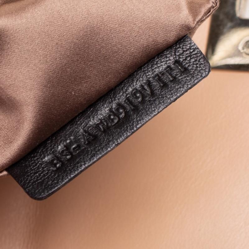 Valentino Beige Leather Rockstud Top Handle Bag 7
