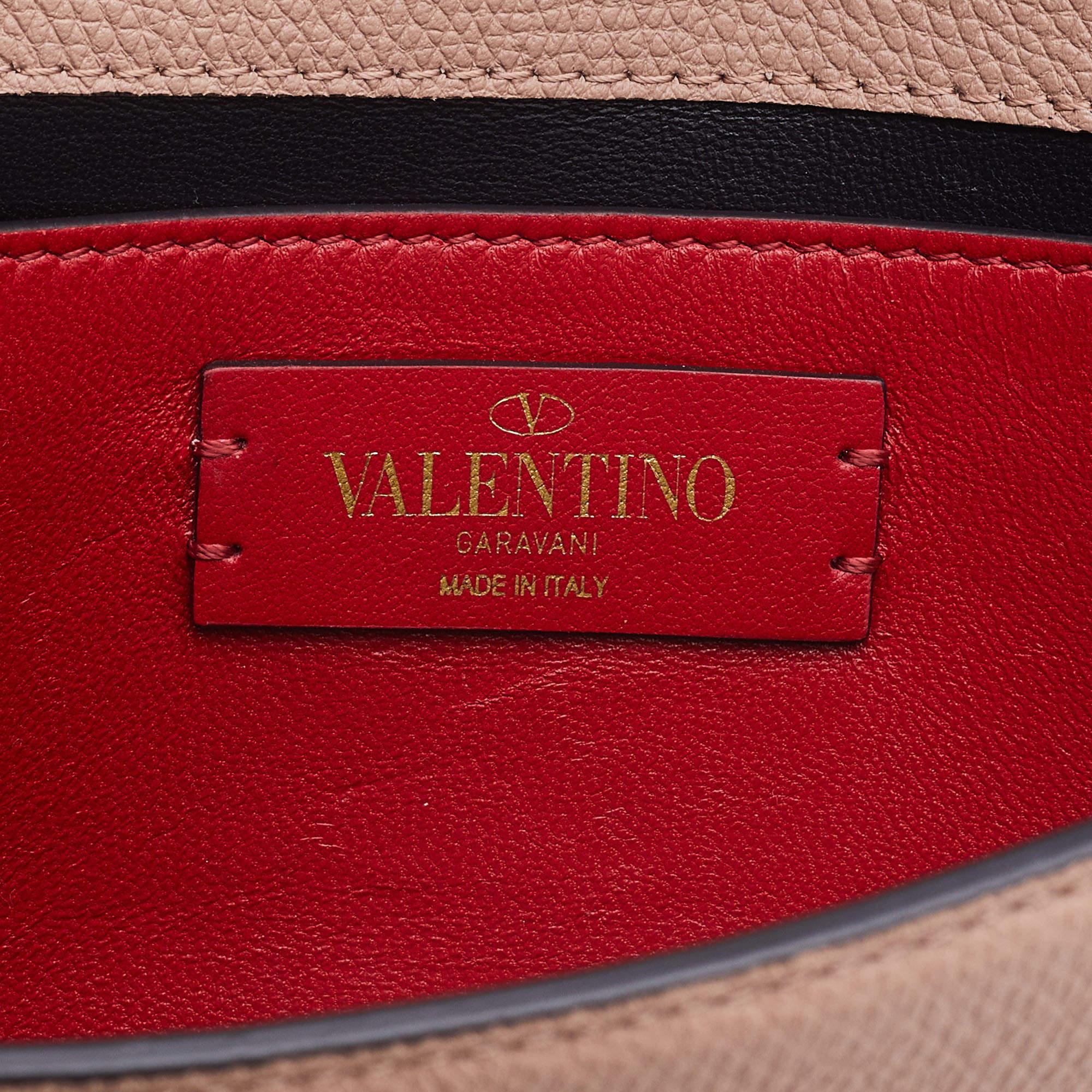 Valentino Beige Leather Small VSling Clutch Bag For Sale at 1stDibs