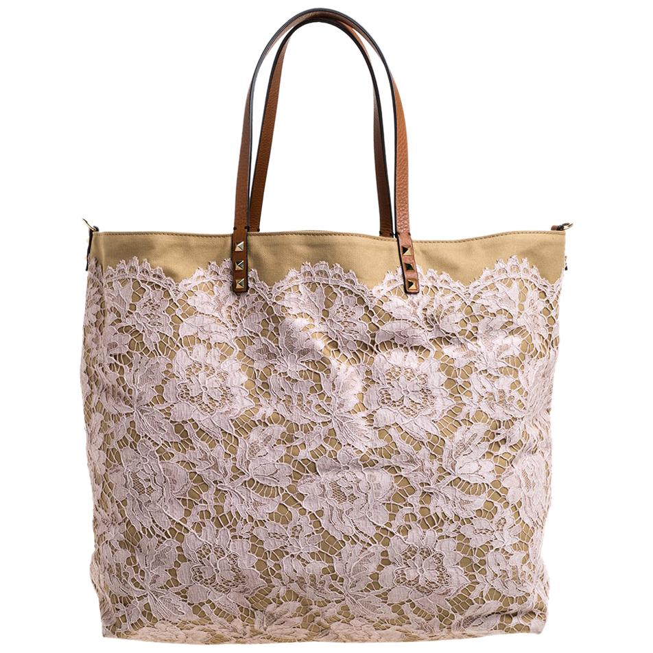 Valentino Multicolor Silk Rosier Rosettes Tote Bag For Sale at 1stDibs