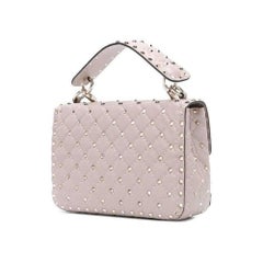 Valentino Beige Medium Rockstud Matelassé Bag LW0B0122NAP