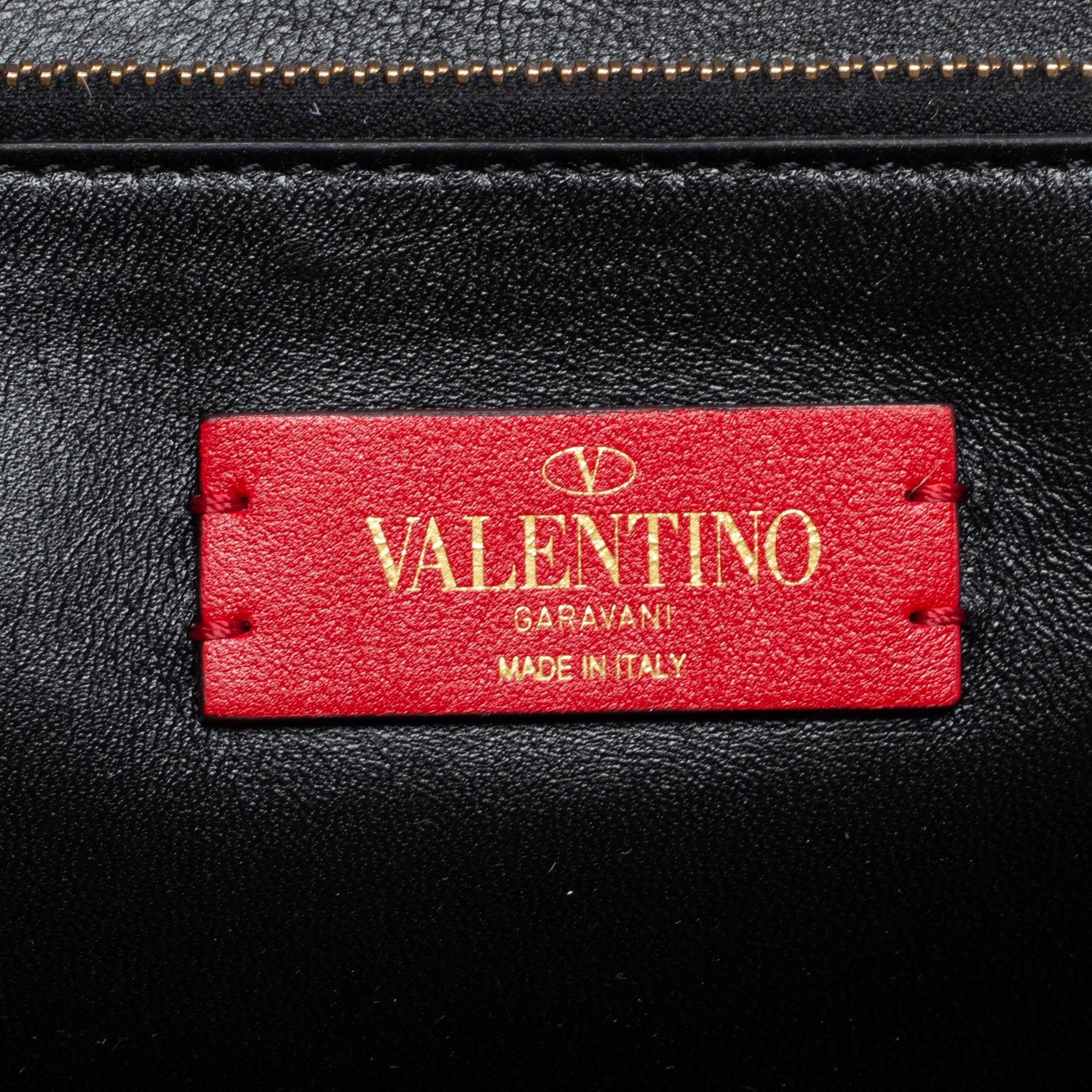 Valentino Beige Poudre Grained Leather VRing Flap Shoulder Bag 4