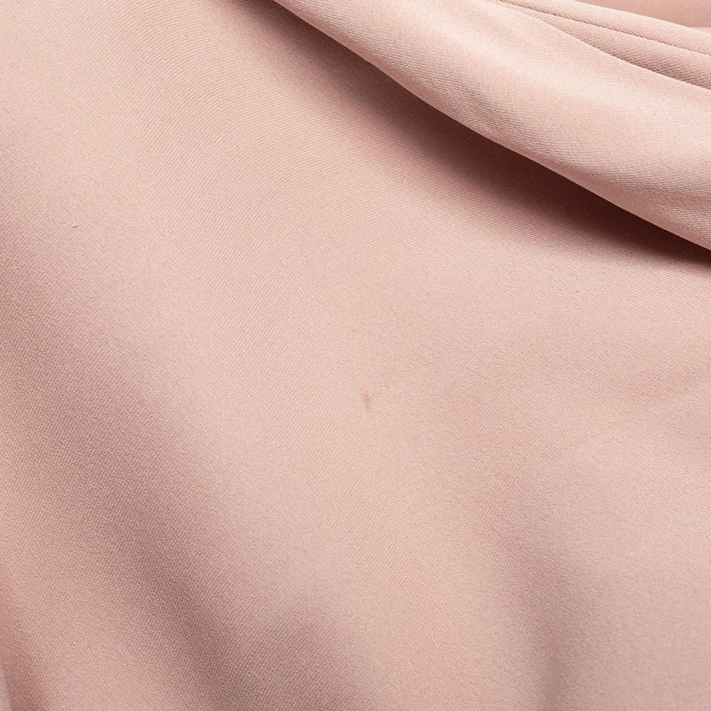 Valentino Beige Silk Pleated Sleeveless Maxi Dress M 5