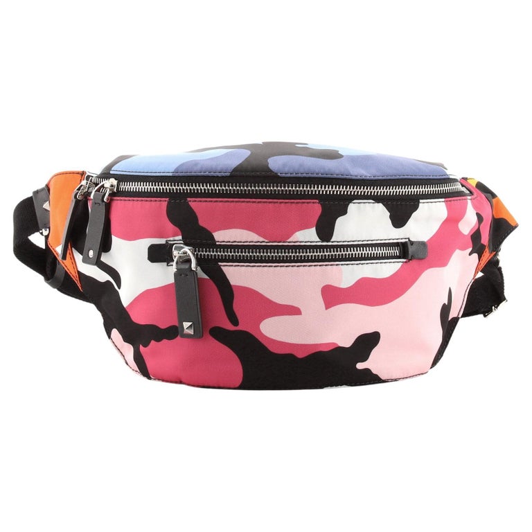 Sac Banane Valentino Belt Bag - Cuir Multicolore - Neuf Avec étiquettes