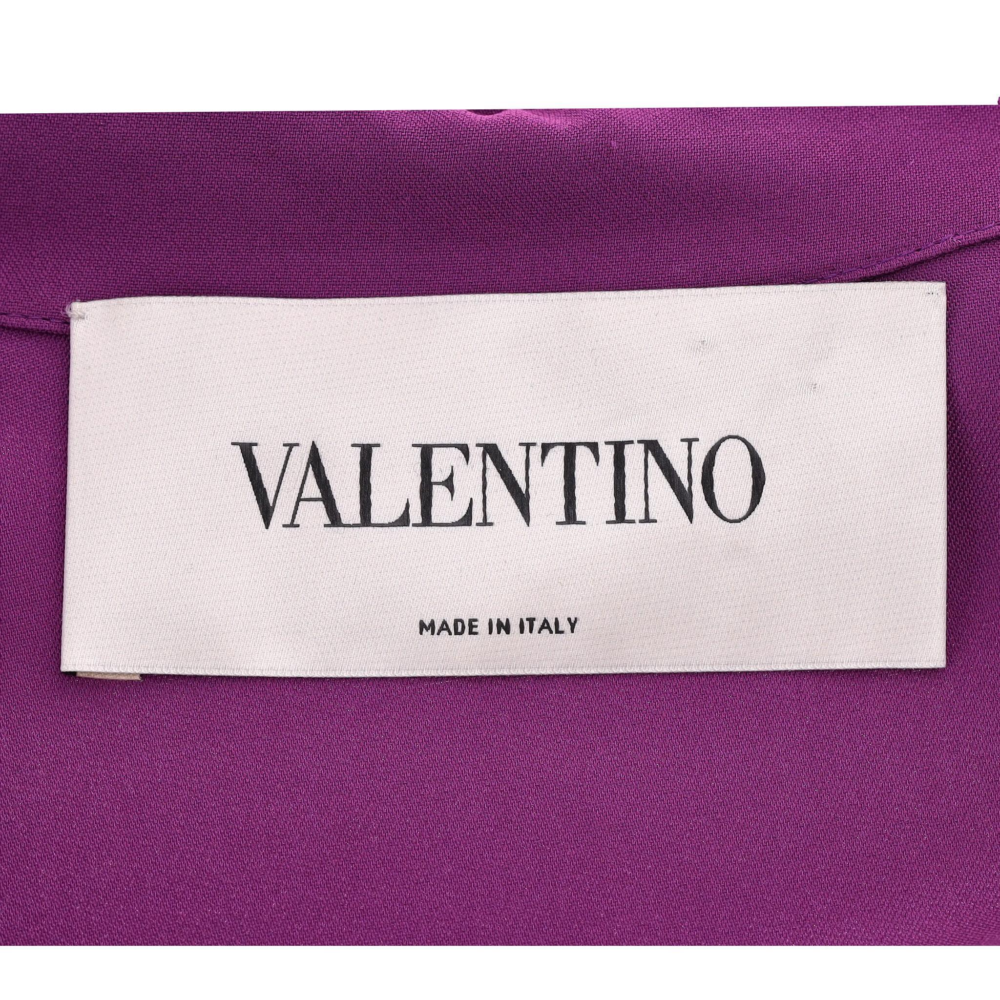 Valentino Belted Crepe Maxi Dress For Sale 2