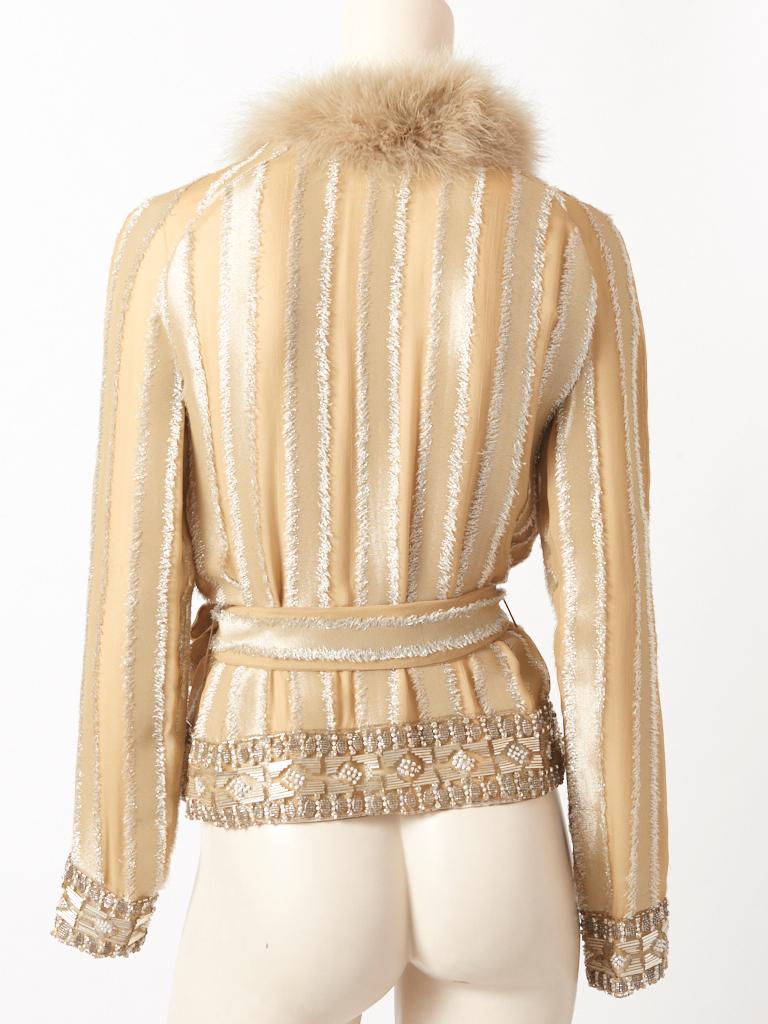 Valentino Belted Evening Jacket  In Good Condition In New York, NY